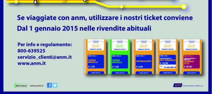ANM nuove tariffe Napoli