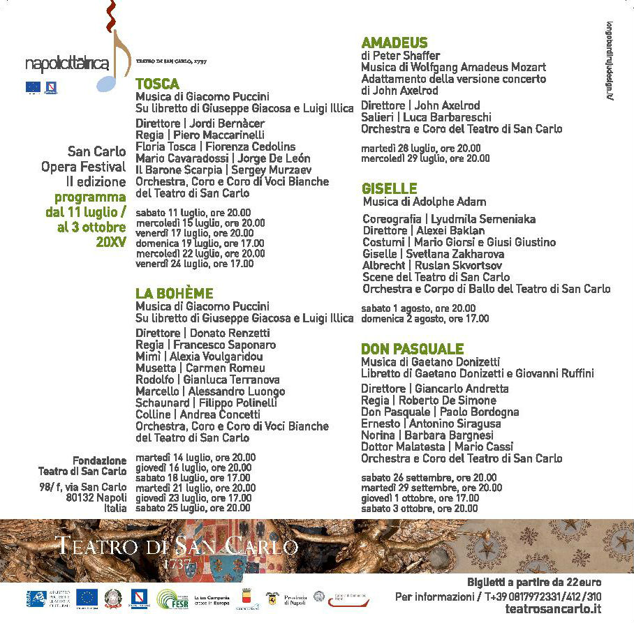 Opera festival San carlo